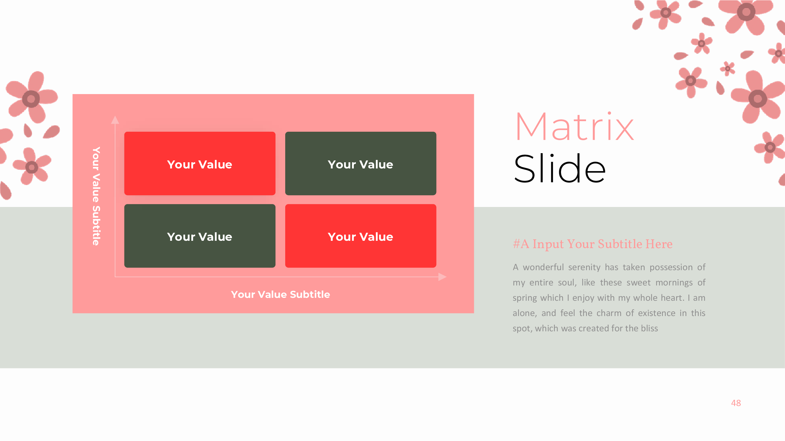 Here is a matrix slide.