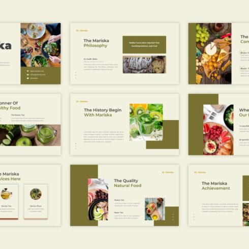 Mariska - Healthy Food PowerPoint Template | MasterBundles