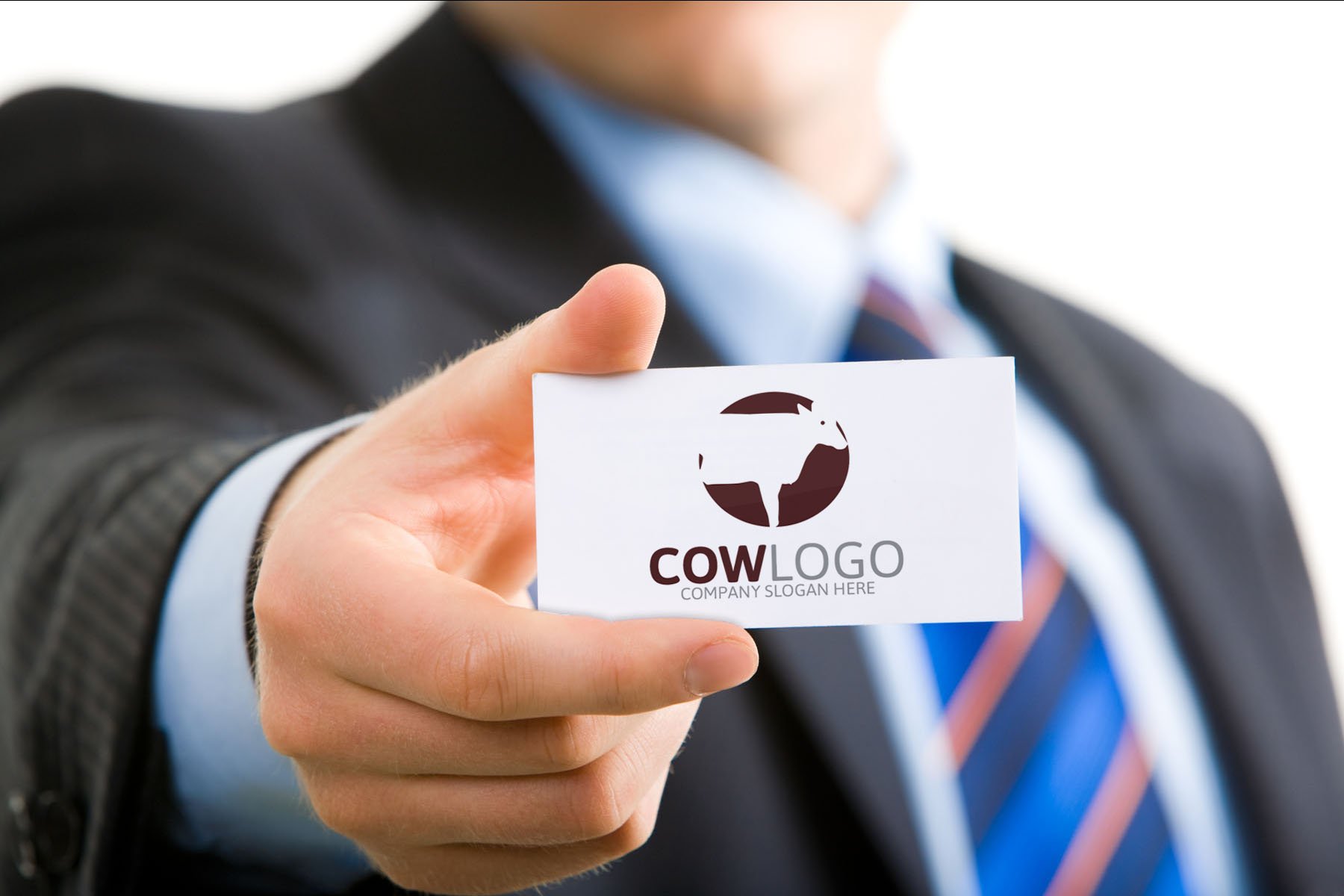 Use this cow logo for your card.