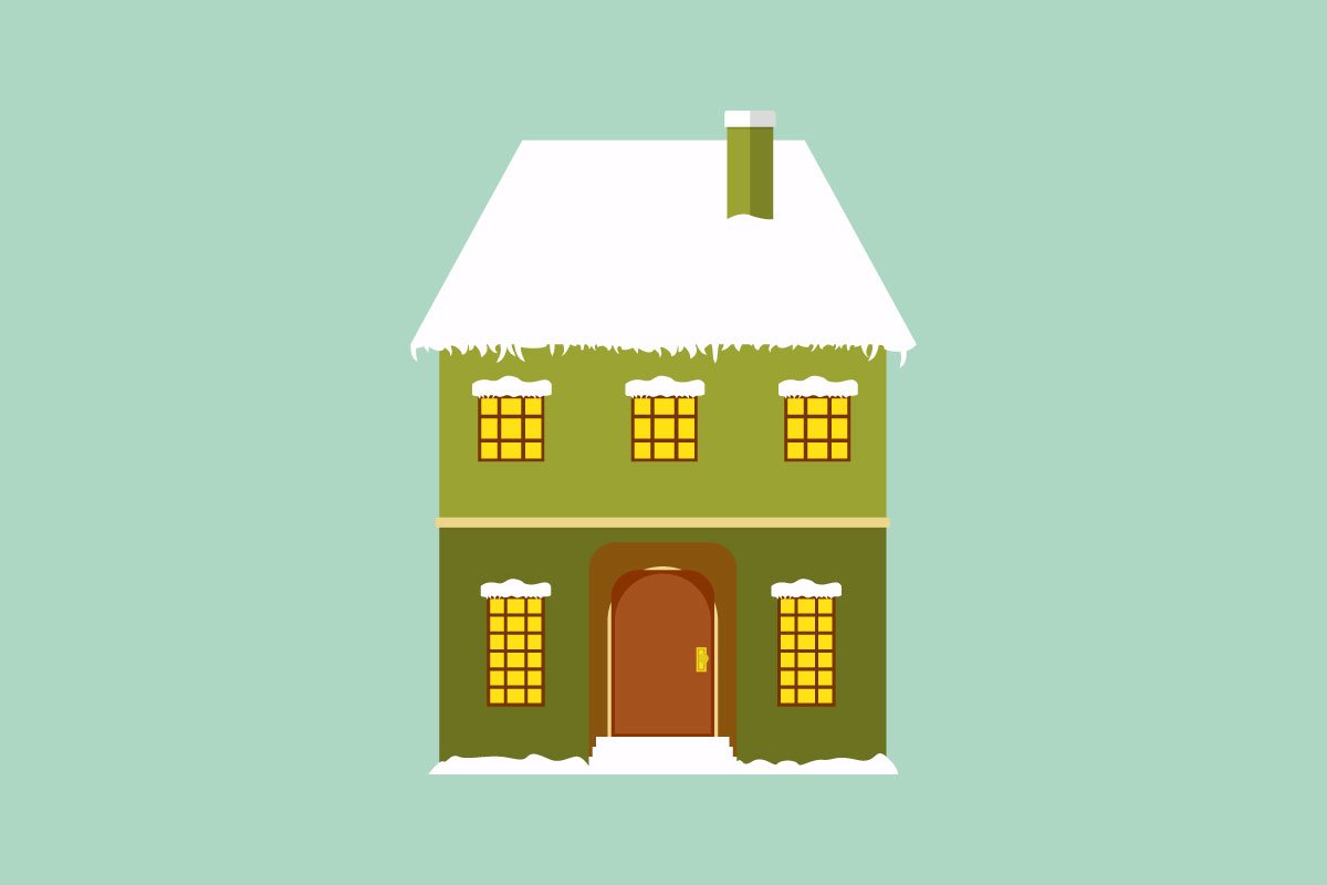 detached house clipart scrapbook