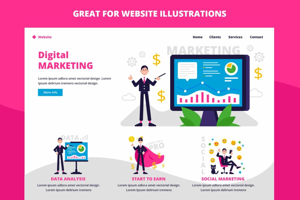 Business mascot UI UX Bundle - MasterBundles