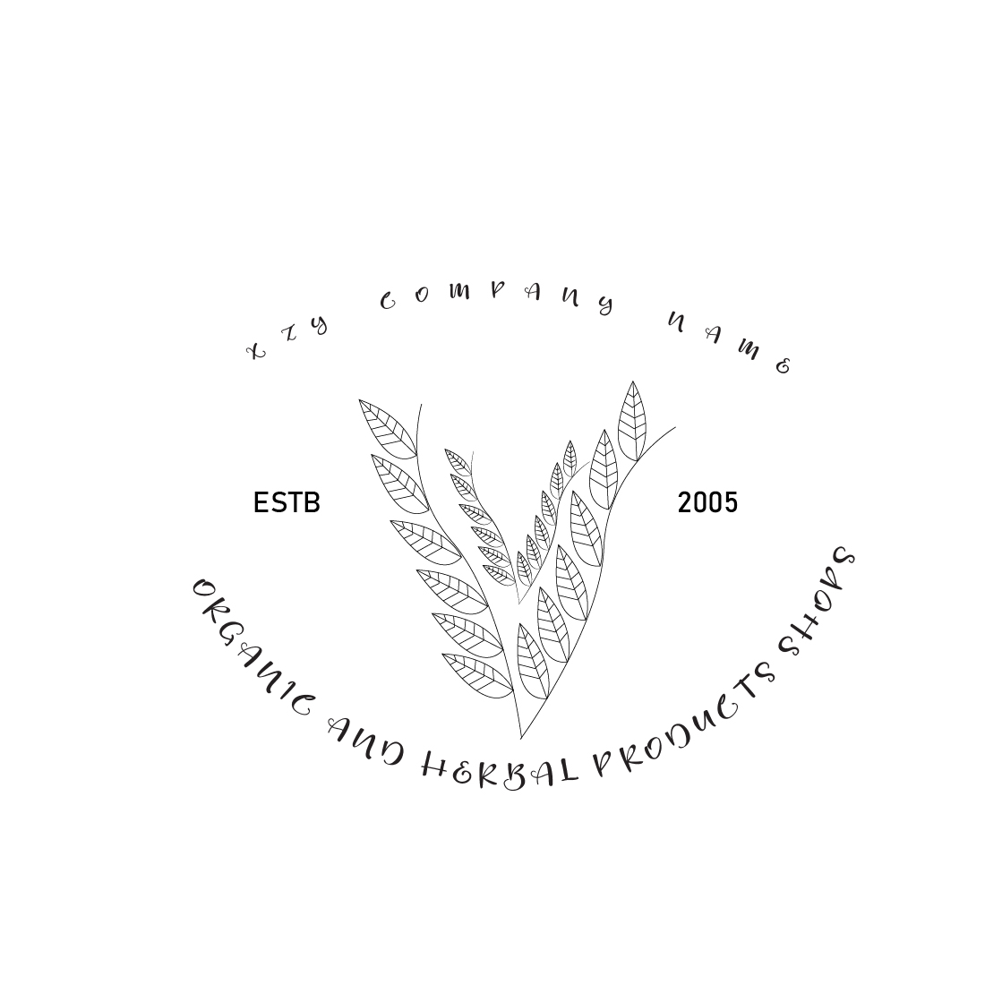 Botanical Logo Design presentation.