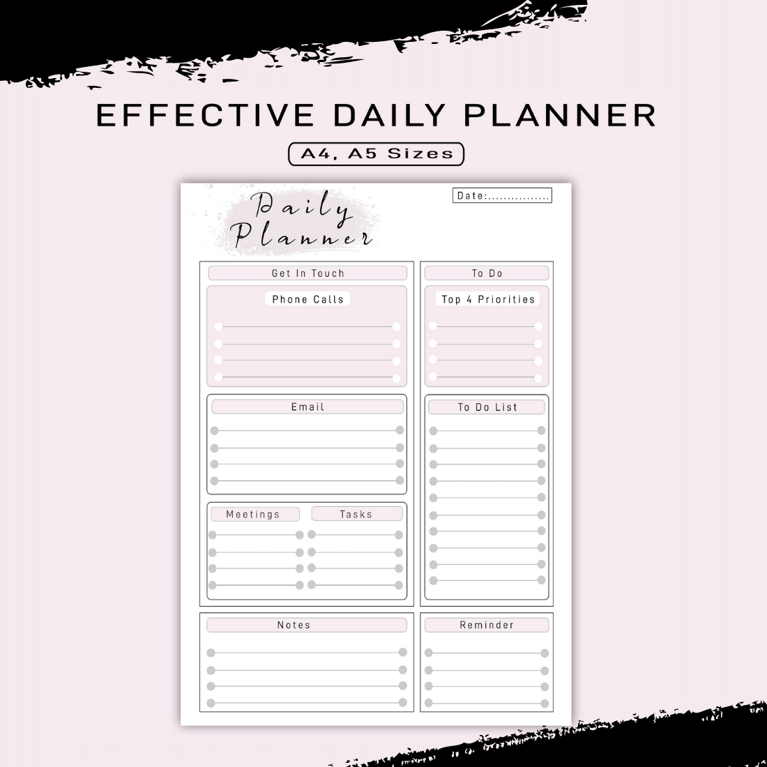 This is an effective daily planner for your daily life.