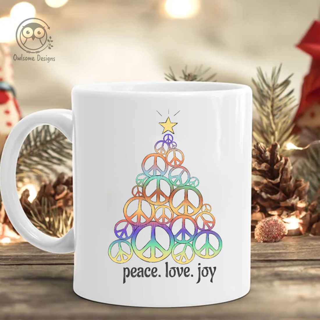 Christmas Peace Love Joy Sublimation Graphics preview image.