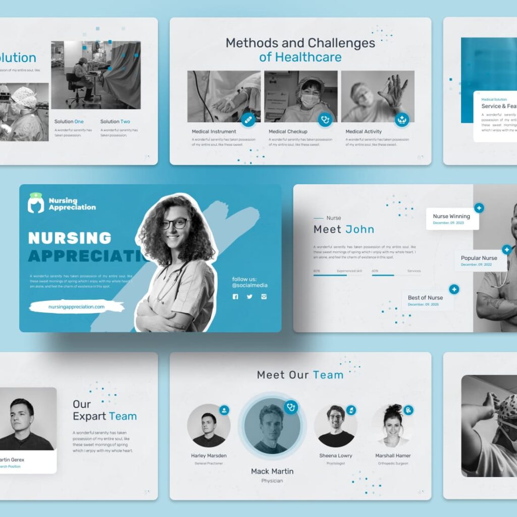Nursing Apprec Google Slides Theme – MasterBundles
