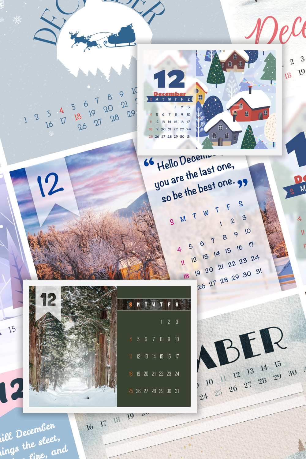 10 Free Editable December Calendars - Pinterest.