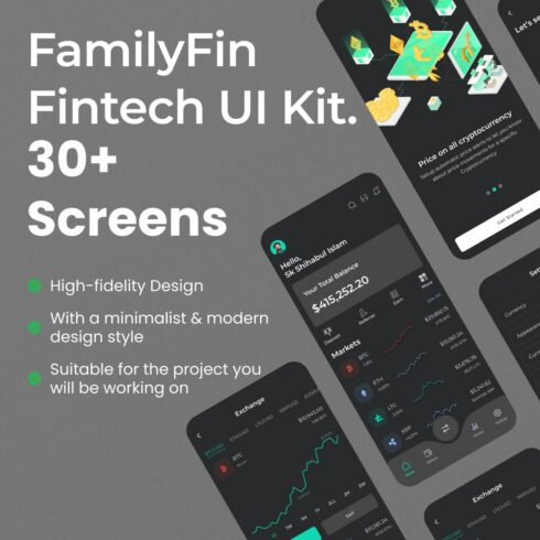 FamilyFin UI Kit - main image preview.