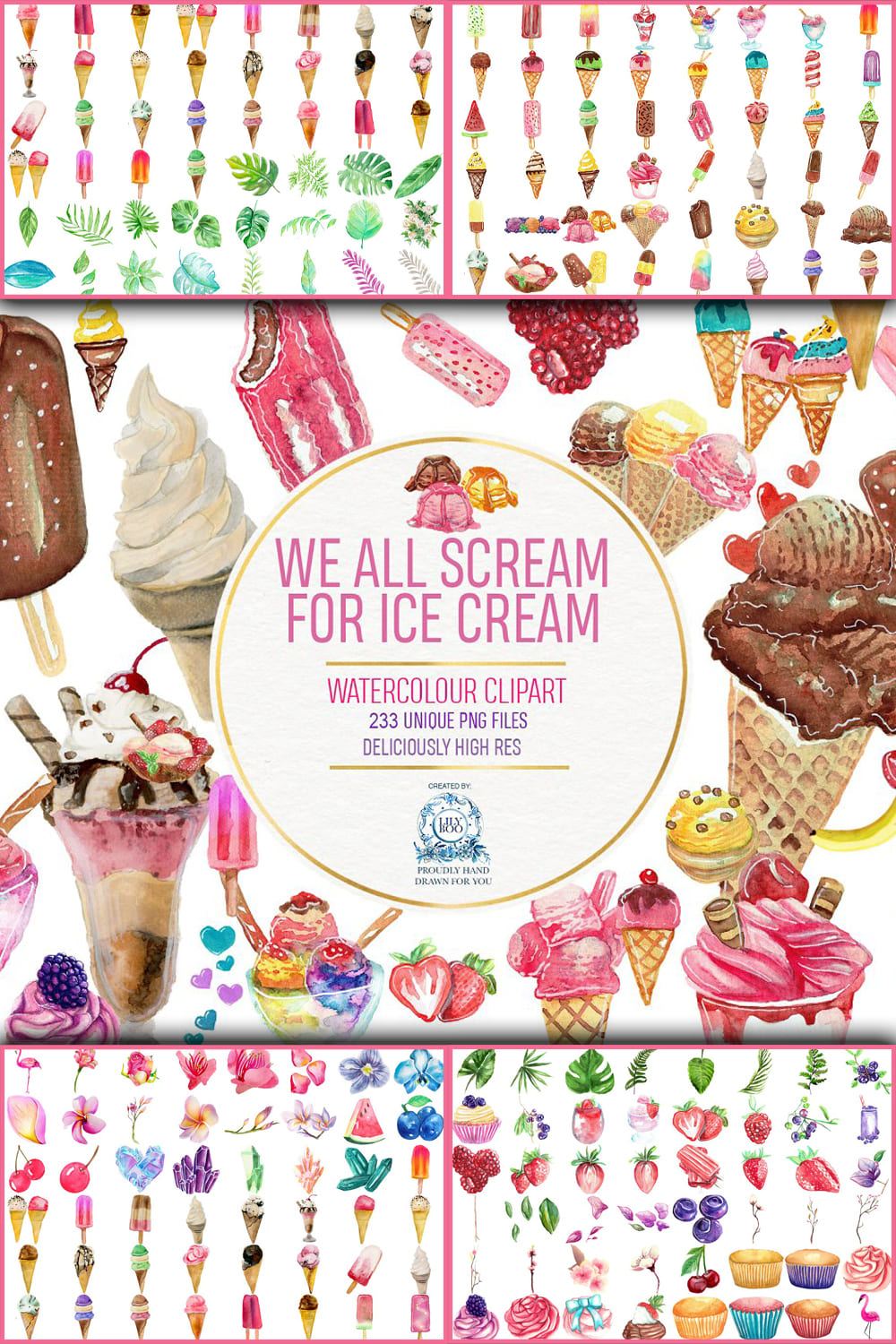 3194114 ice cream watercolor clipart 223 png pinterest 1000 1500 892