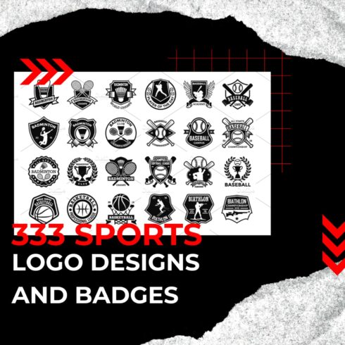 333 Sports Logo Designs And Badges.