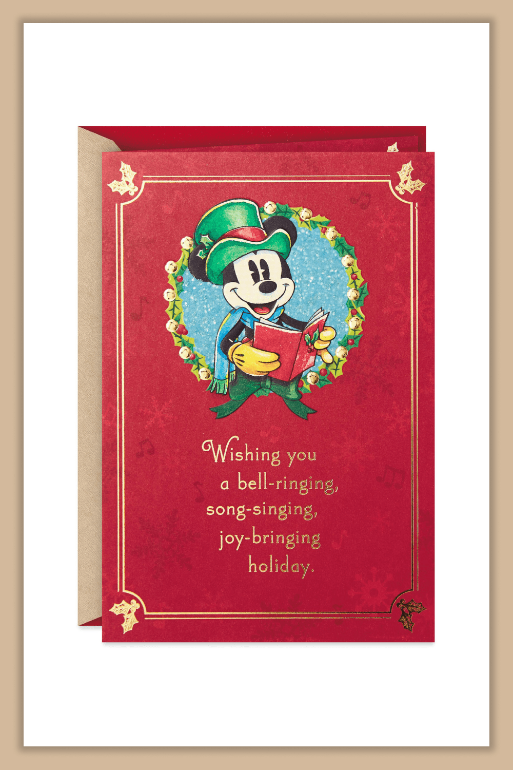 Christmas card with Mickey Mouse and his friends from Disney Universe.