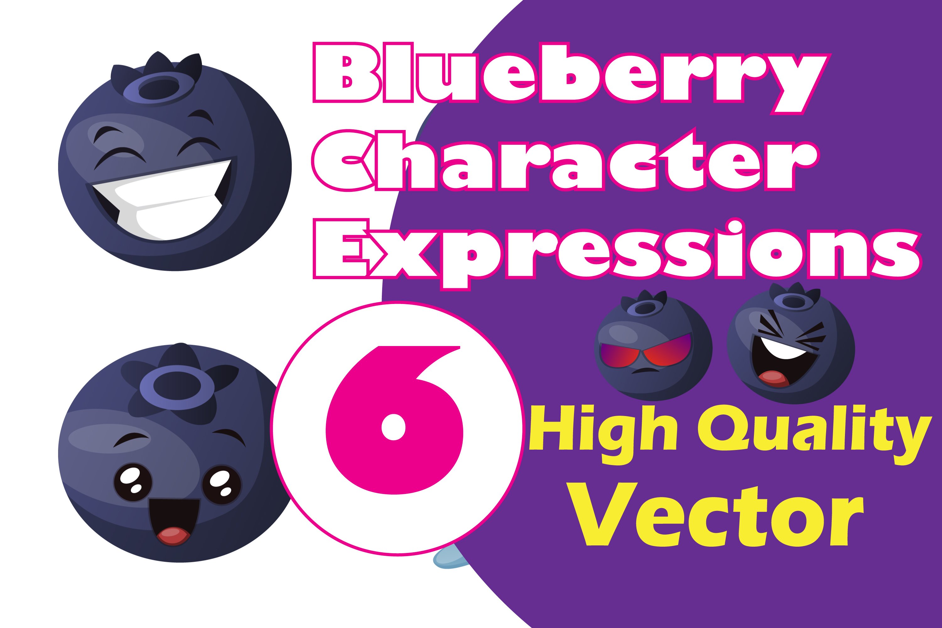 Blueberry characters collection.