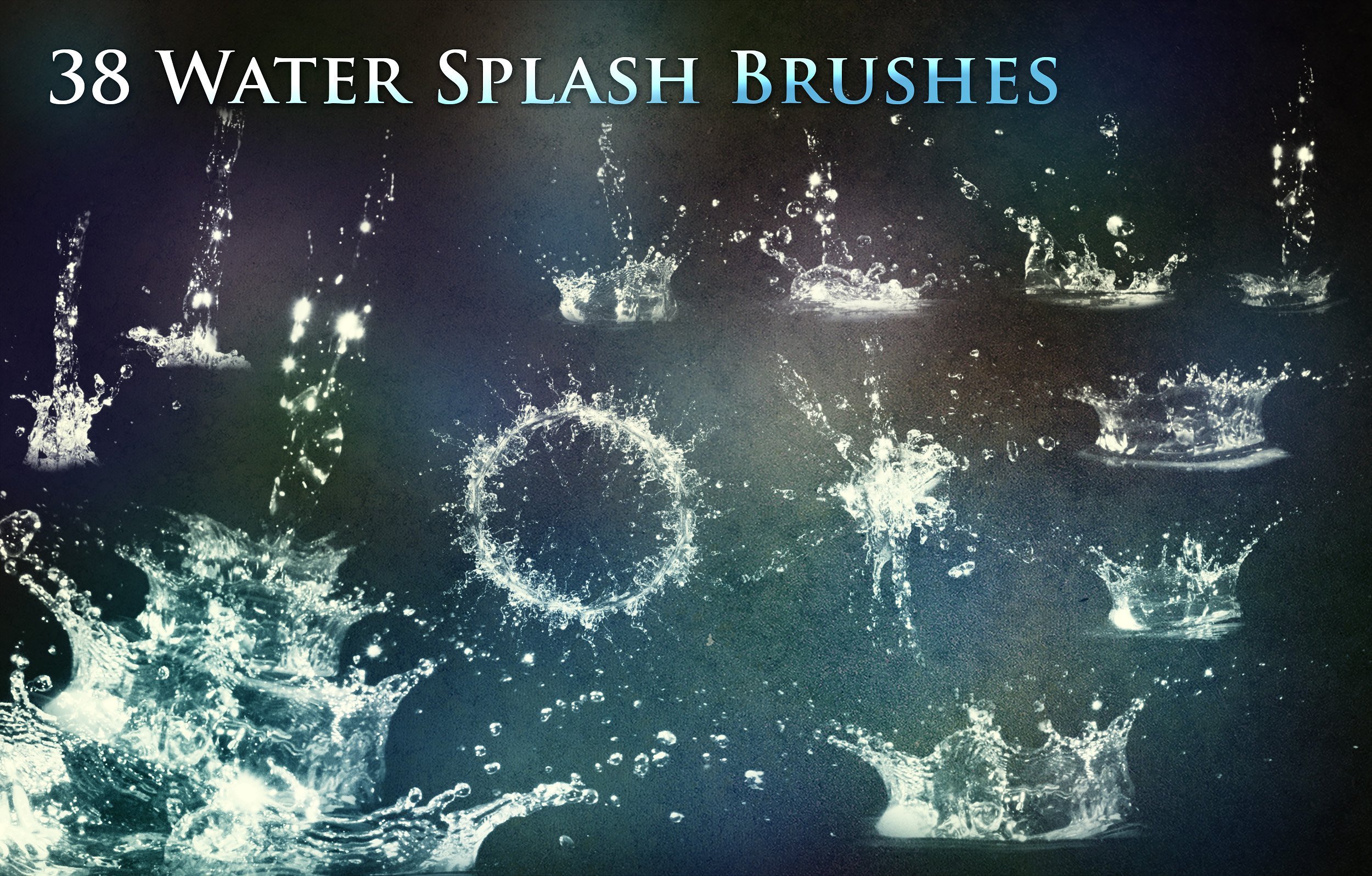 38 water splash brushes.
