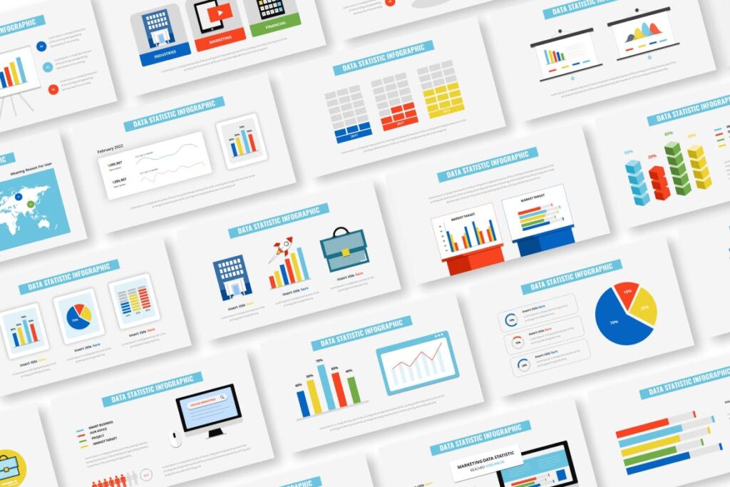 Data Statistic Infographic Google Slides Template MasterBundles
