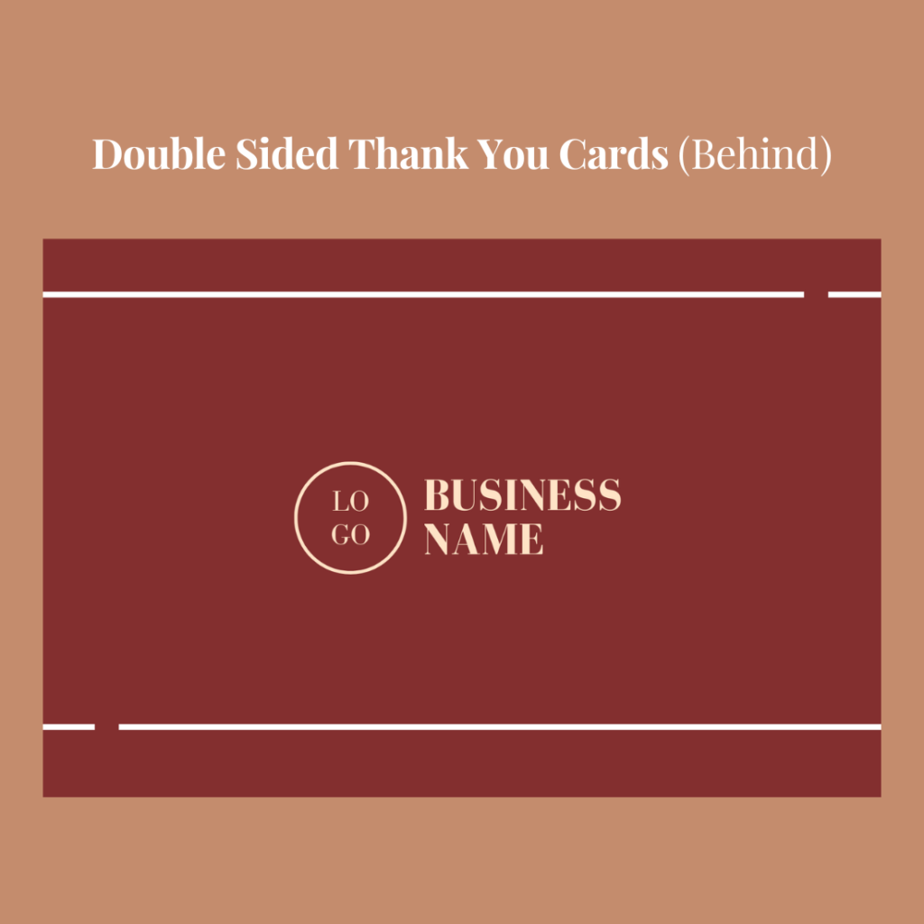 Printable Thank You Card Business Template - MasterBundles