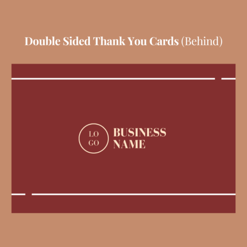 Printable Thank You Card Business Template - MasterBundles