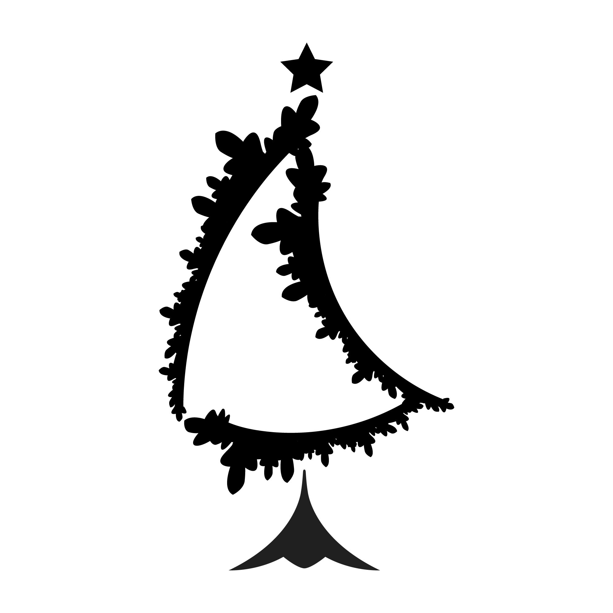 Christmas Tree Art Design preview image.
