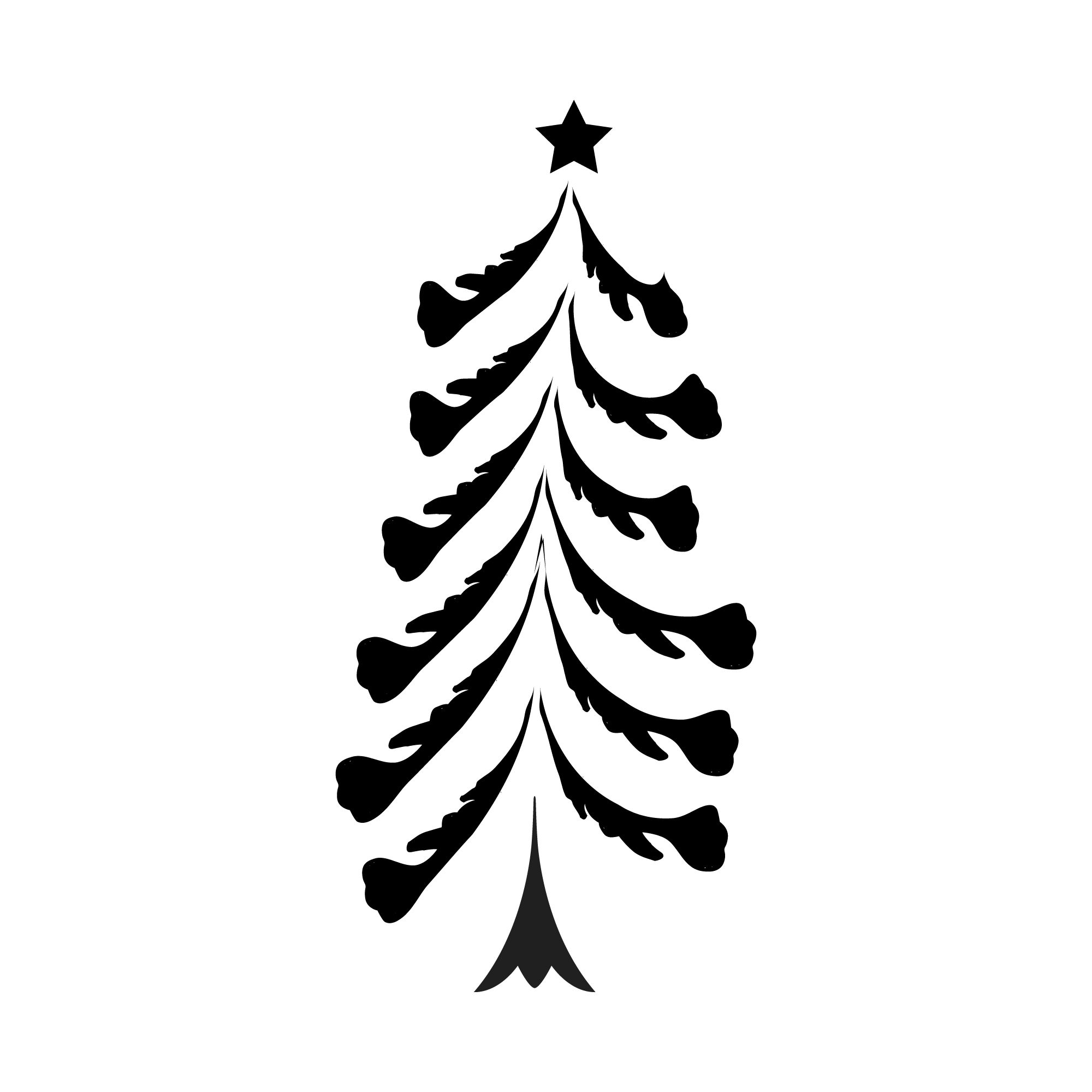 Forest Christmas Tree Design preview image.