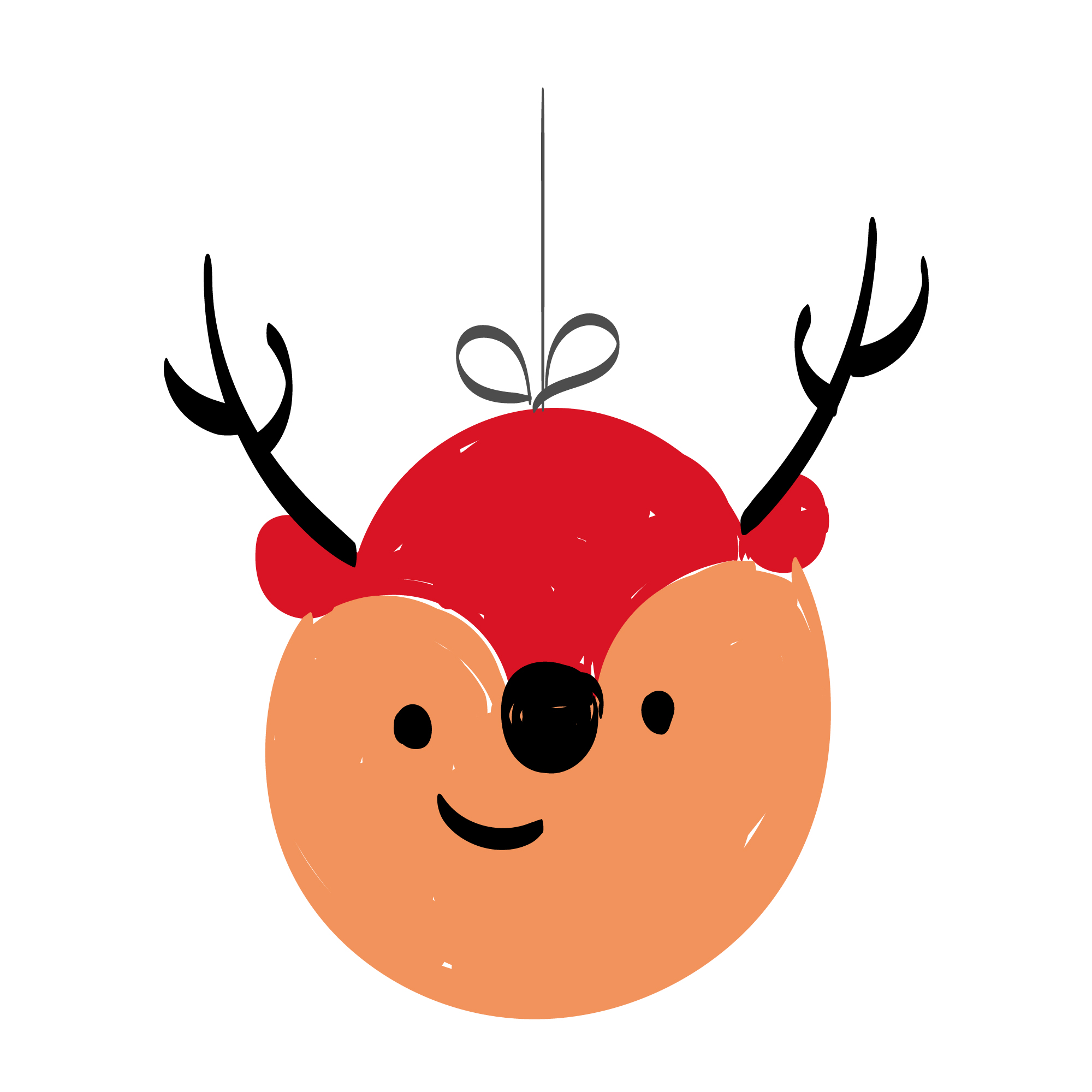 Image with Christmas animal design.
