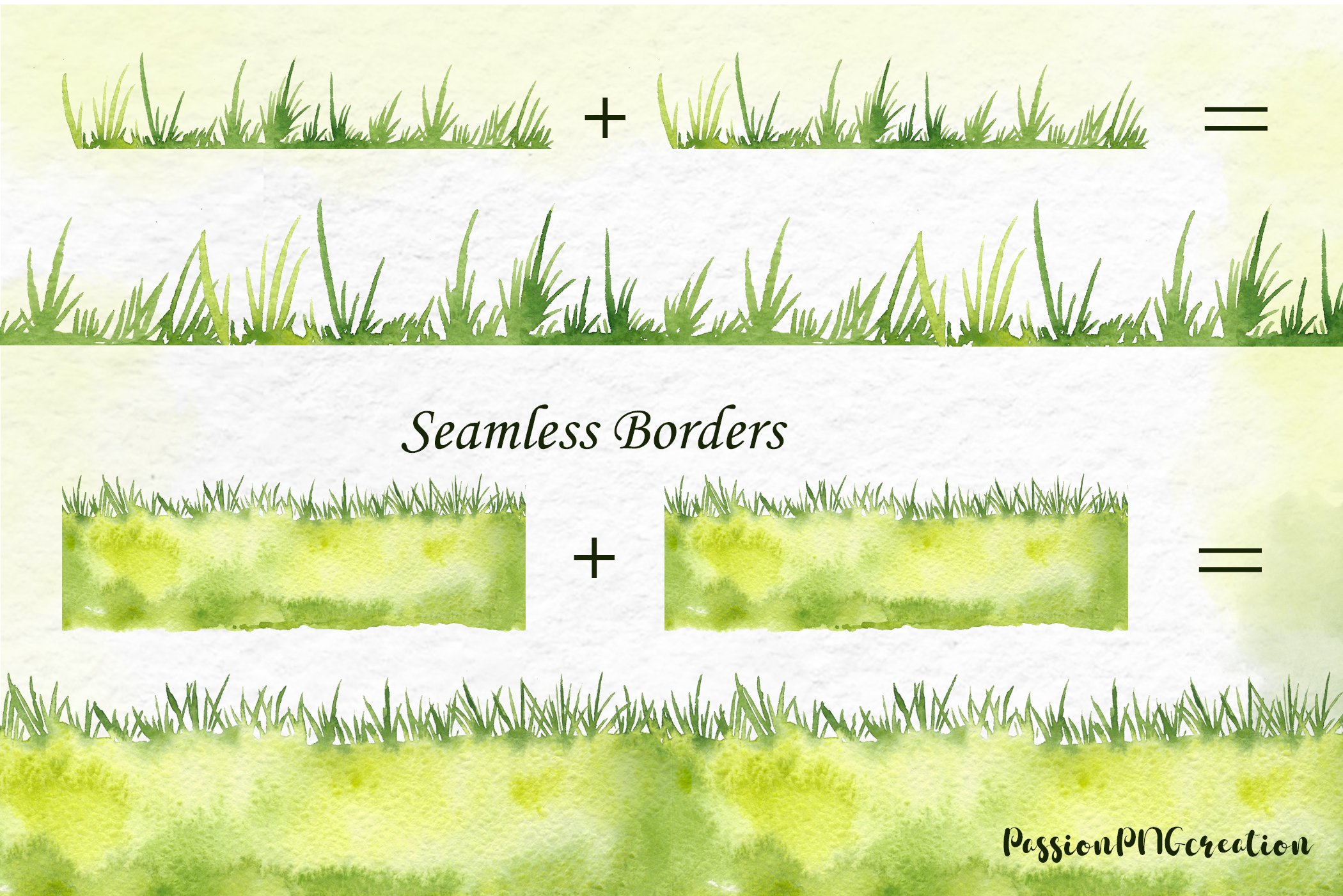 Grass borders.
