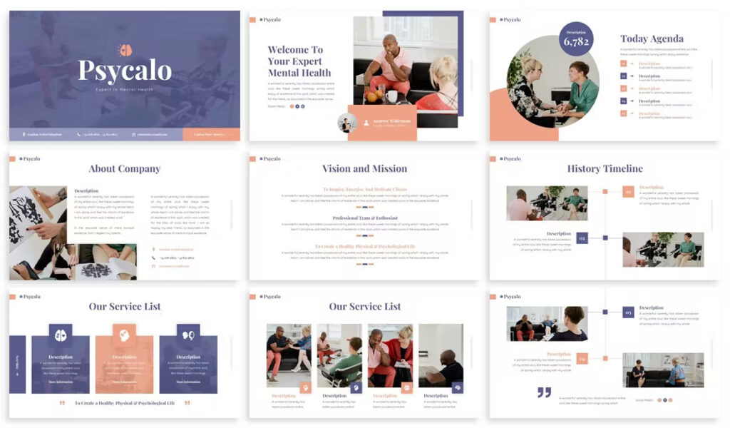 Psycalo Psychology Powerpoint Template Masterbundles 4842