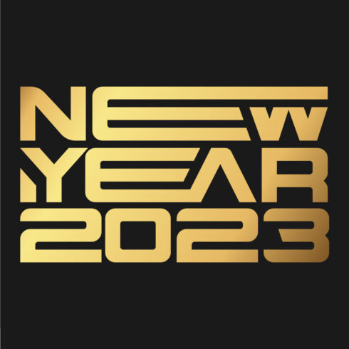 Image with amazing New Year 2023 print.