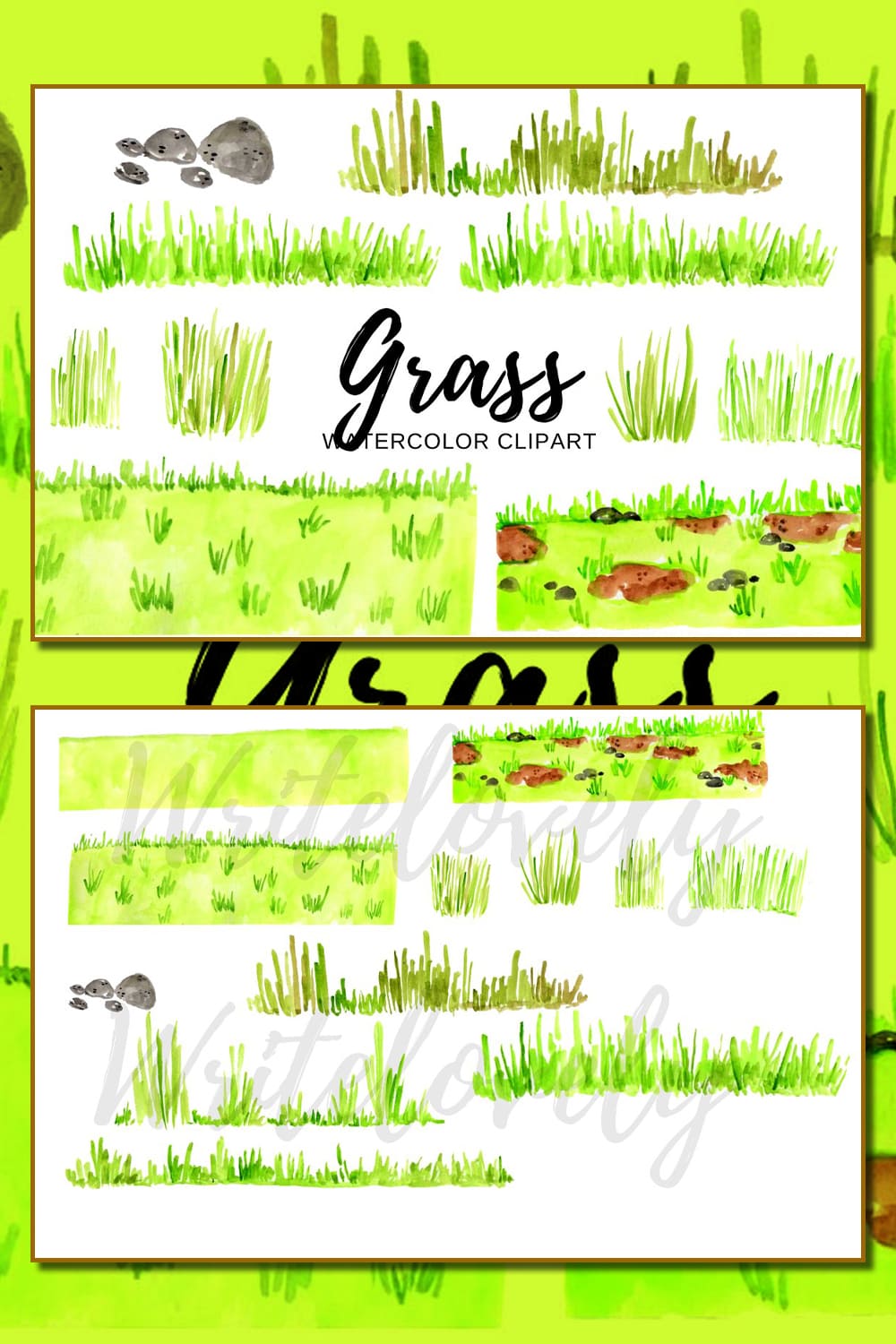 4988222 watercolor grass scene clipart pinterest 1000 1500 934