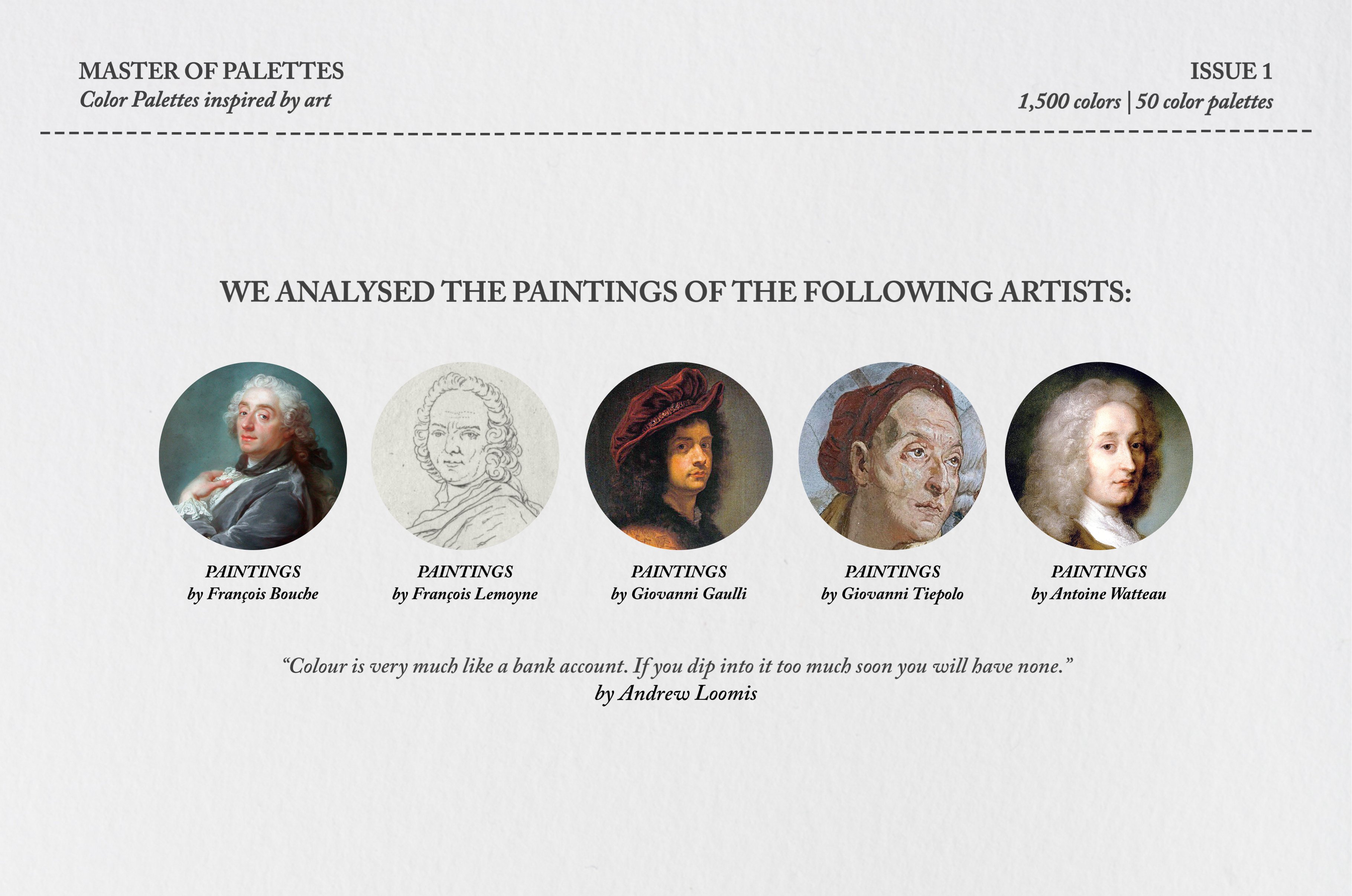 Some famous artists.