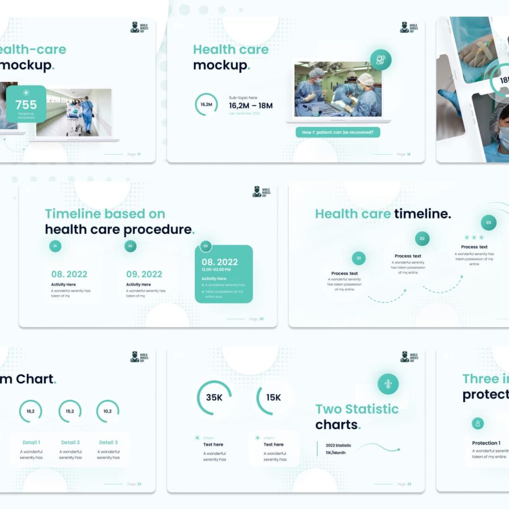 Nurses Day Presentation Template – MasterBundles