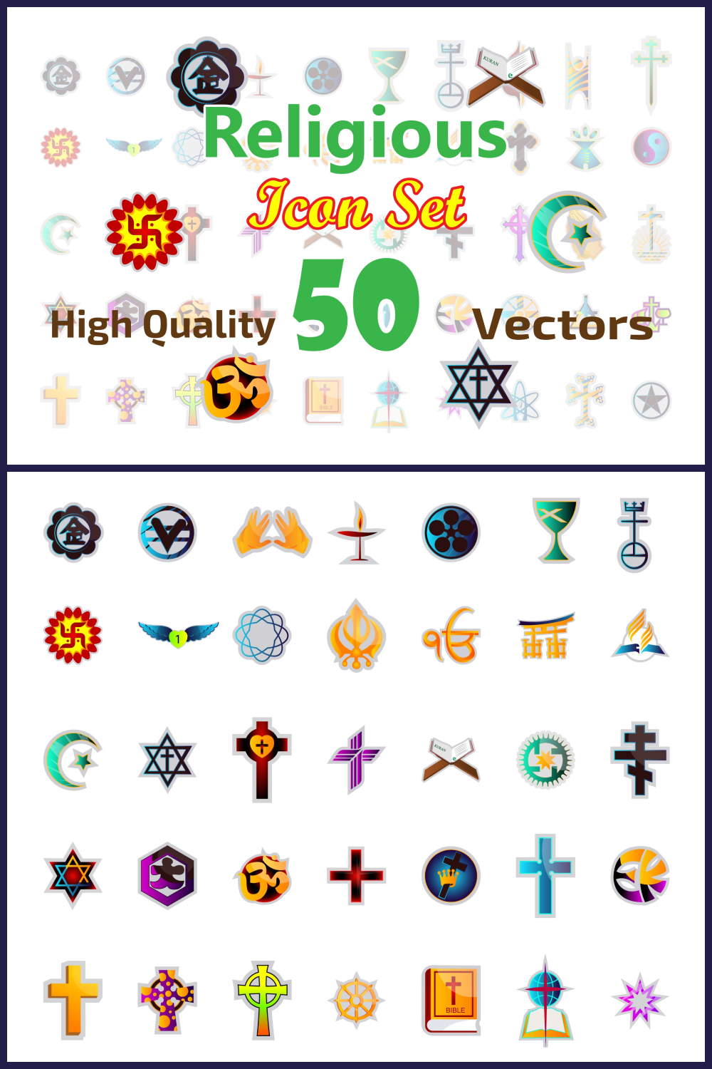 50x religious icon illustrations 02 989