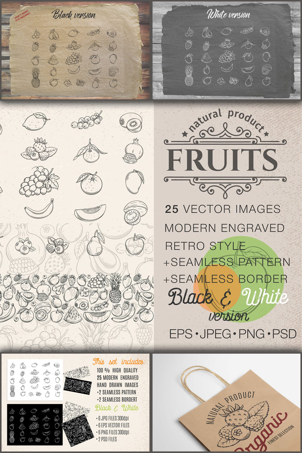 Hand Drawn Fruits And Berries - Pinterest.