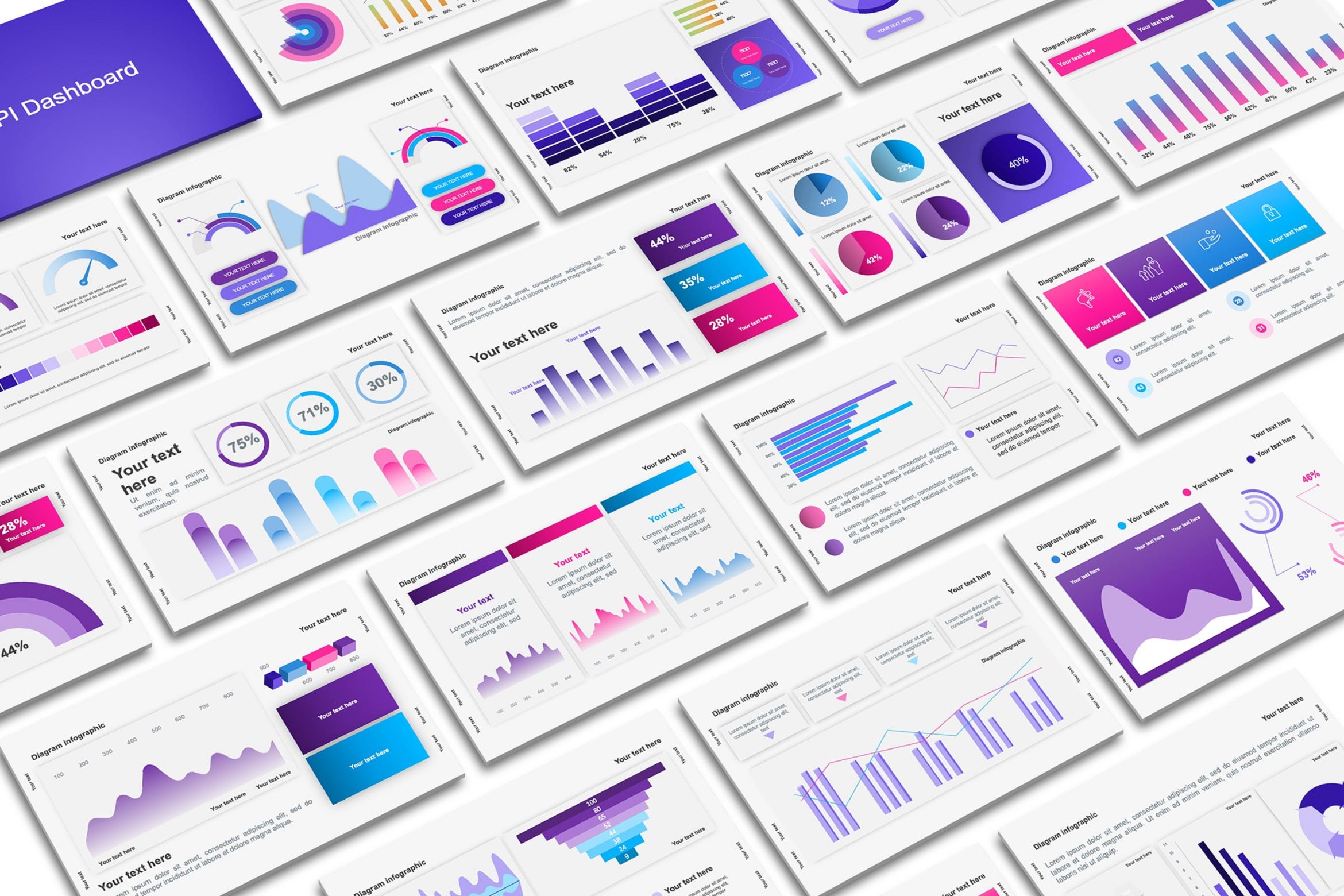 Cover image of KPI Dashboard PowerPoint Template.
