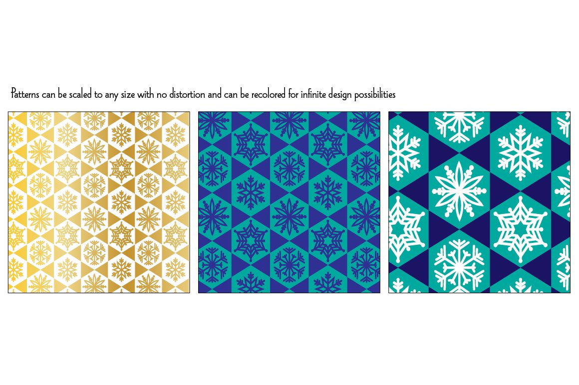 Some other colors options of the backgrounds for the snowflakes.