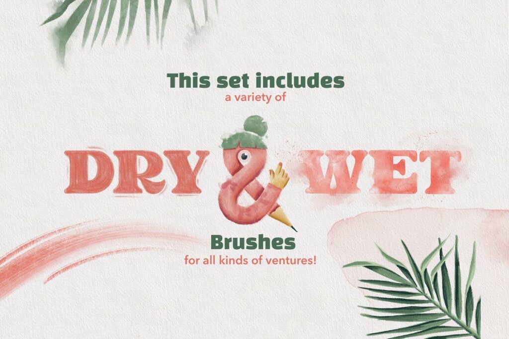 Wet & Dry Procreate Brush Set MasterBundles