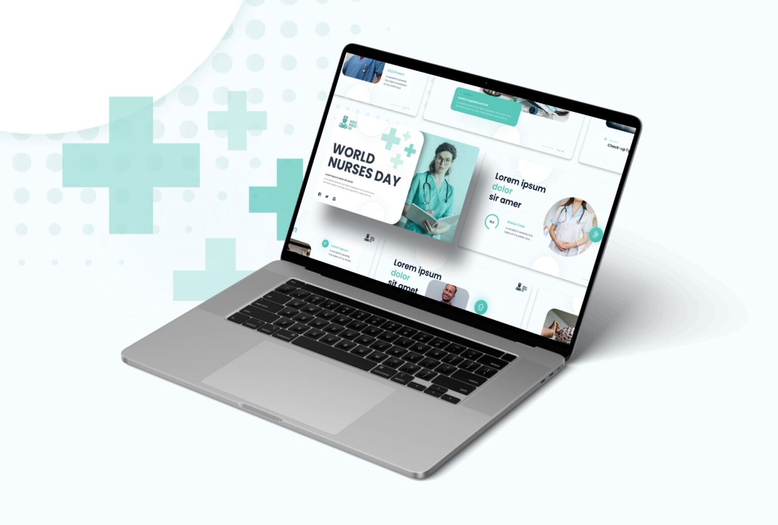 Nurses Day Presentation Template – MasterBundles