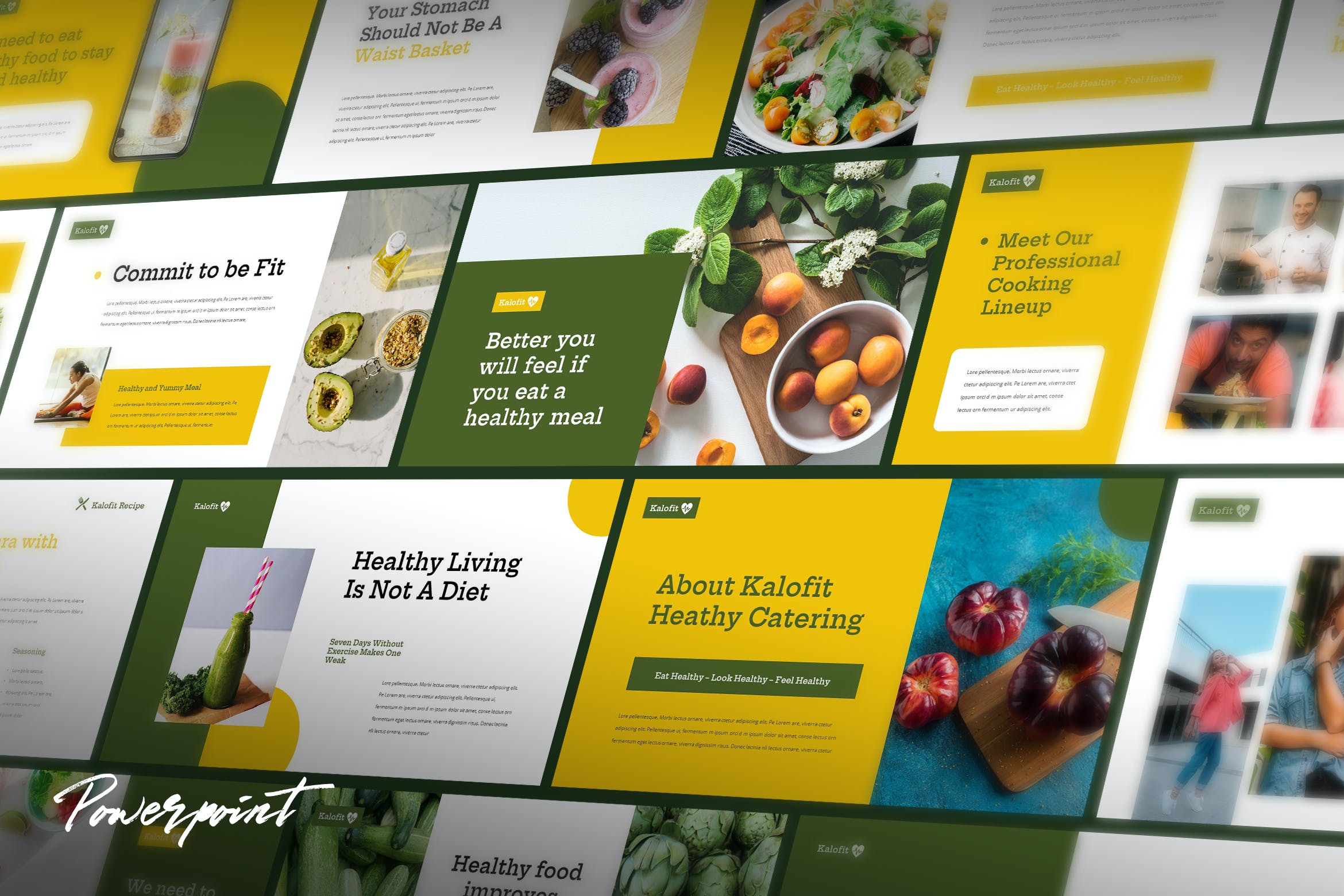 Cover image of Kalofit - Healthy Food Powerpoint Presentation.