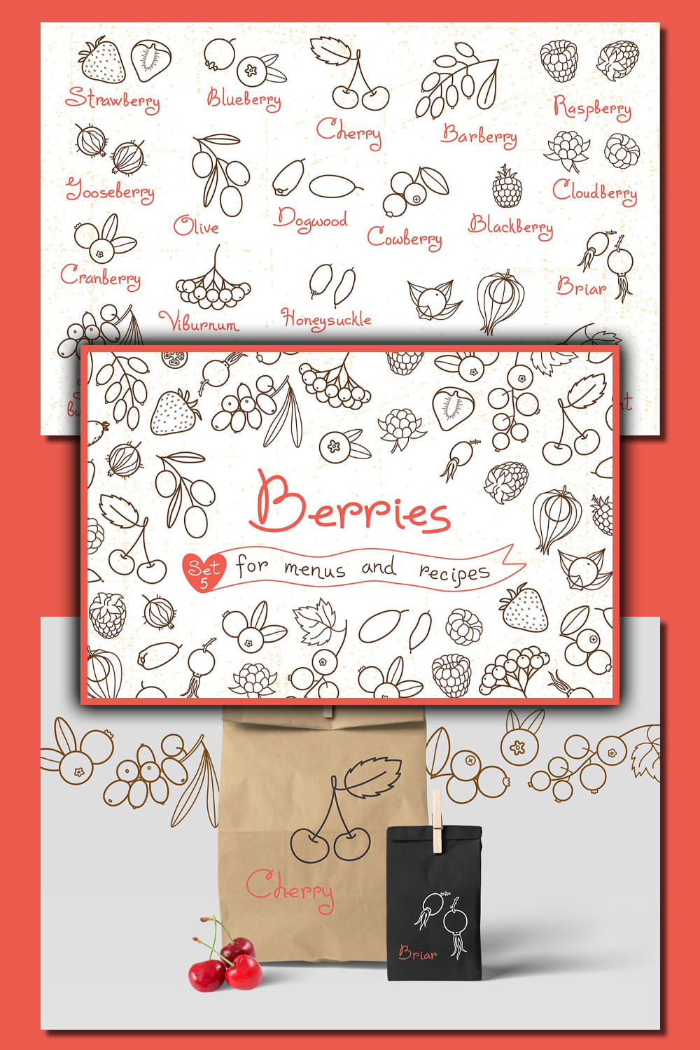 Berries - Design Set - Pinterest.