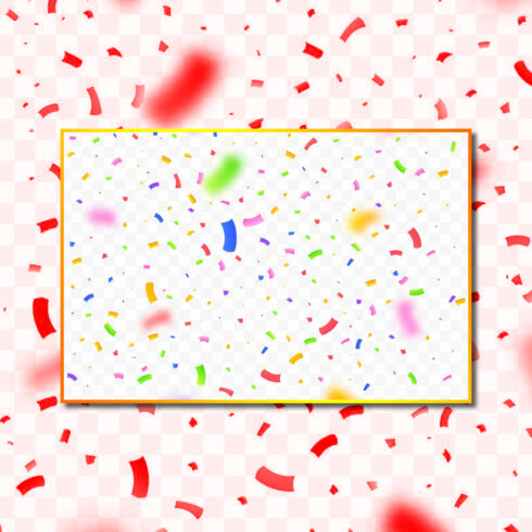 Colorful Confetti Explosion Vector.
