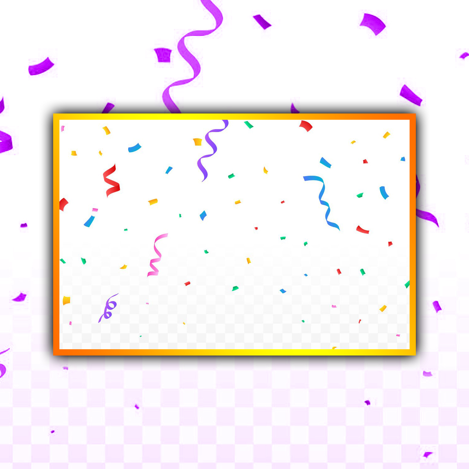 Confetti Falling party Background.