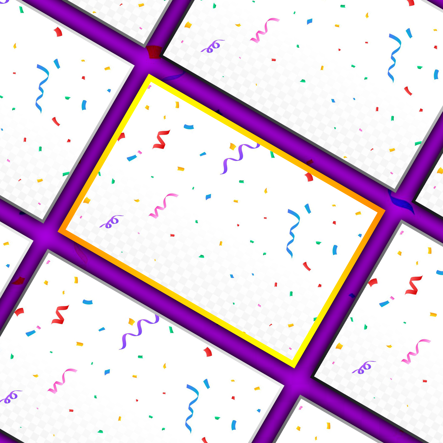 Confetti Falling party Background cover.