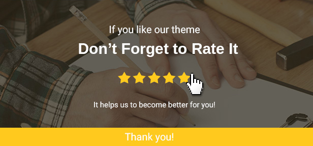 5 yellow stars and white lettering "Don't Forget to Rate It" on the background of photo.