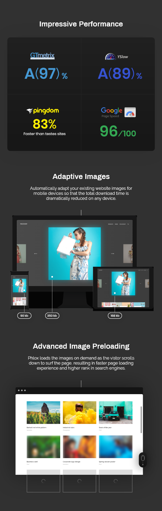 Adaptive images and also design for all gadgets types.