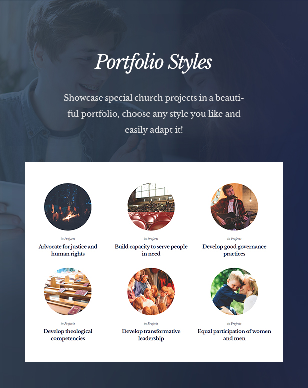 Portfolio styles page.