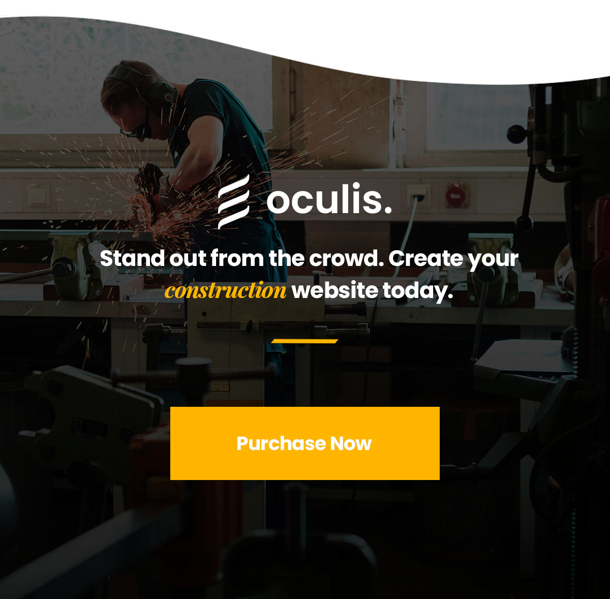 Final page of oculis construction and building theme.