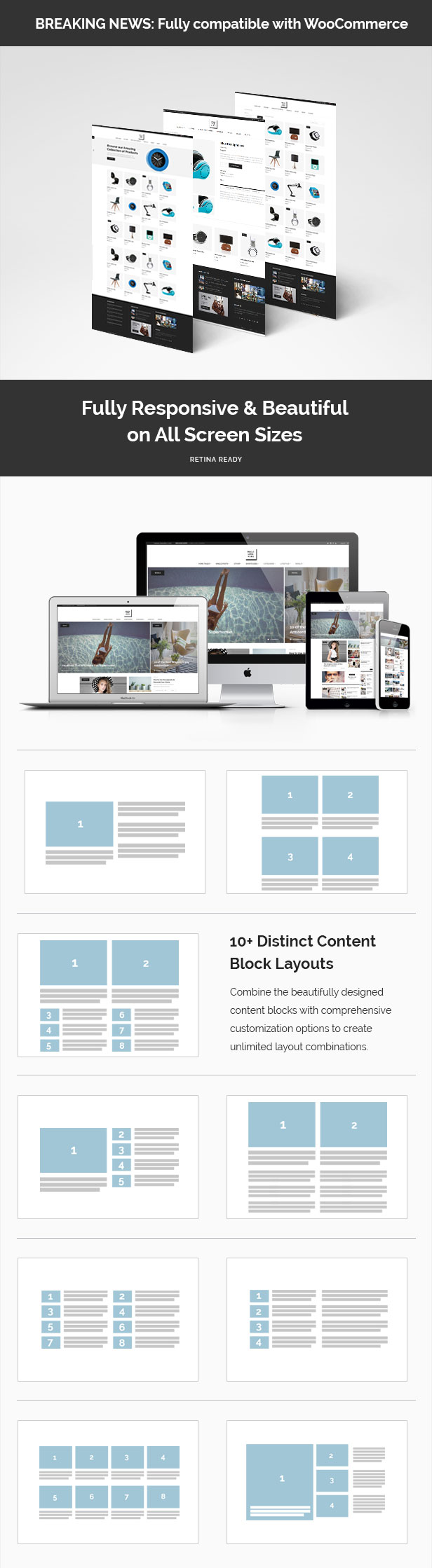 Fully responsive and beautiful on all screen sizes.