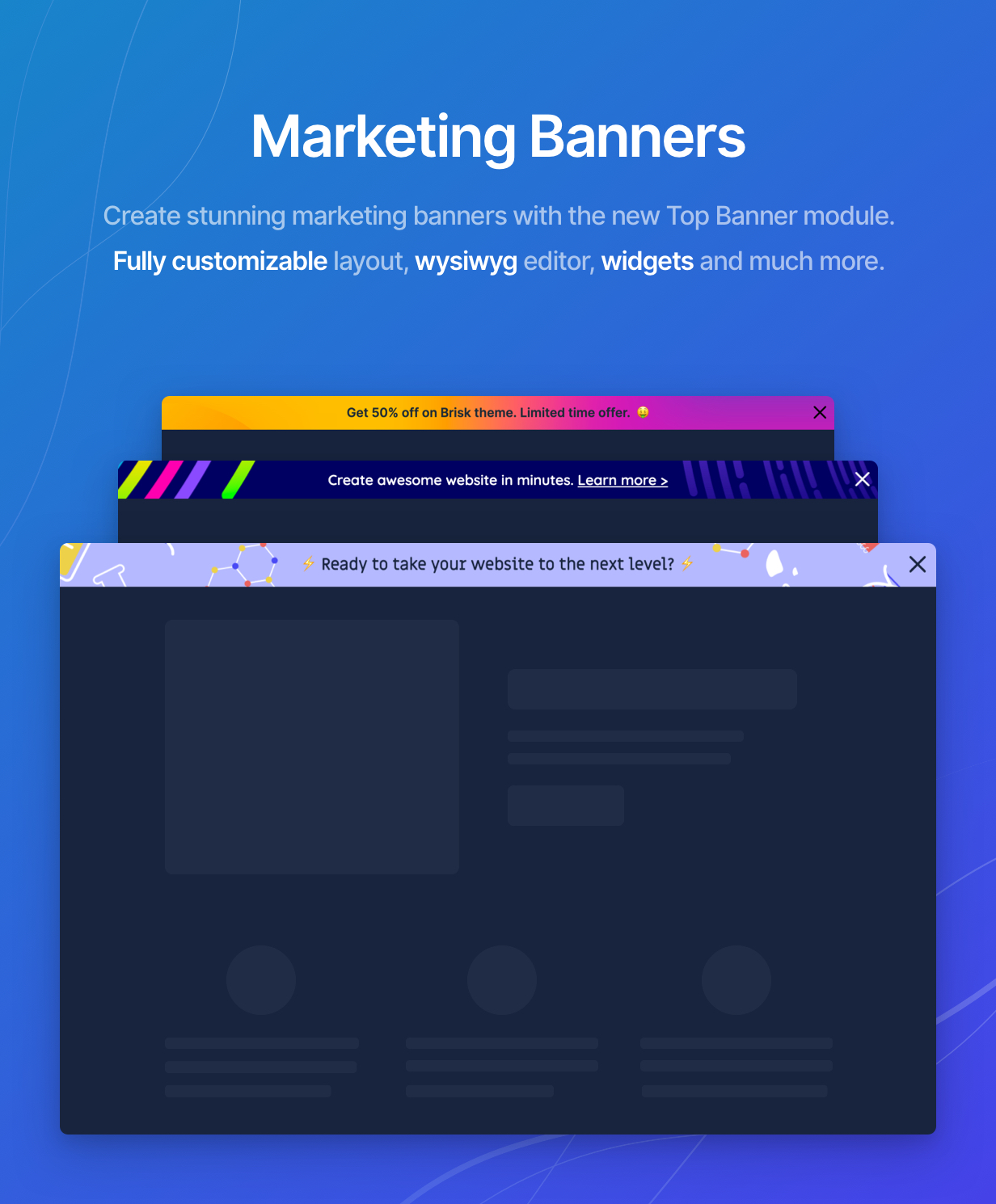 Marketing banners collection.