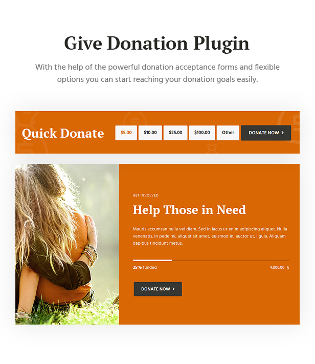 Give donation plugin.