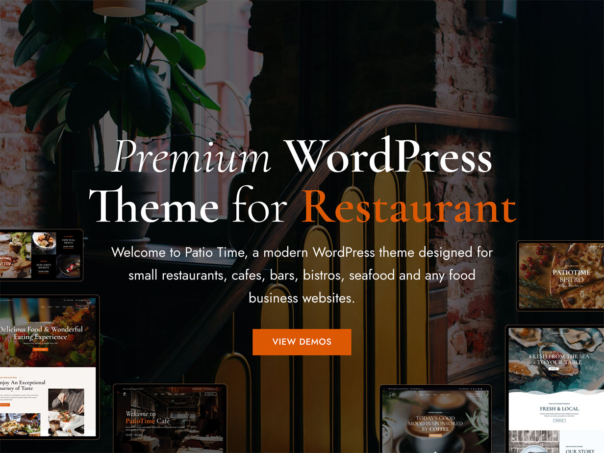 Premium WordPress theme for restaurant.