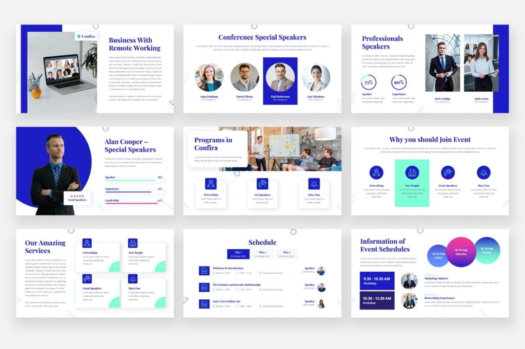 CONFIRA - Webinar Powerpoint Template – MasterBundles