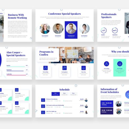 CONFIRA - Webinar Powerpoint Template | Master Bundles