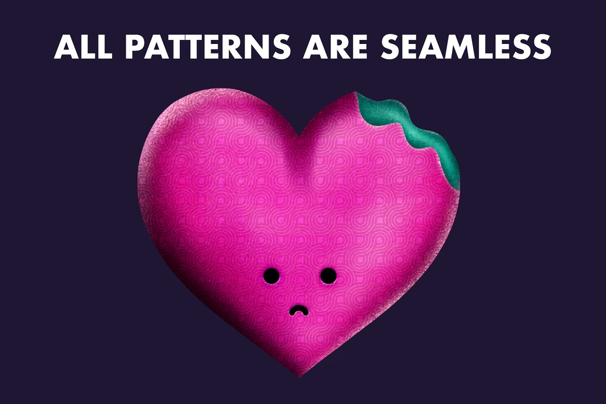 All patterns are seamless.